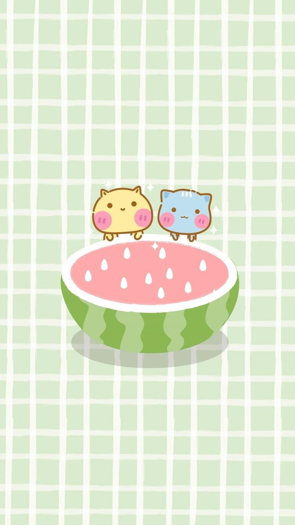 哈咪猫小清新夏日插画