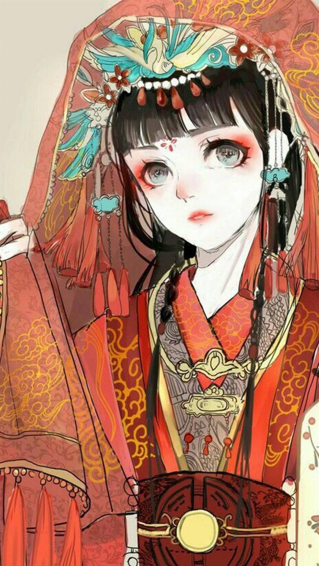 华丽古风意境女生