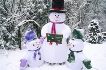 可爱雪人圣诞主题