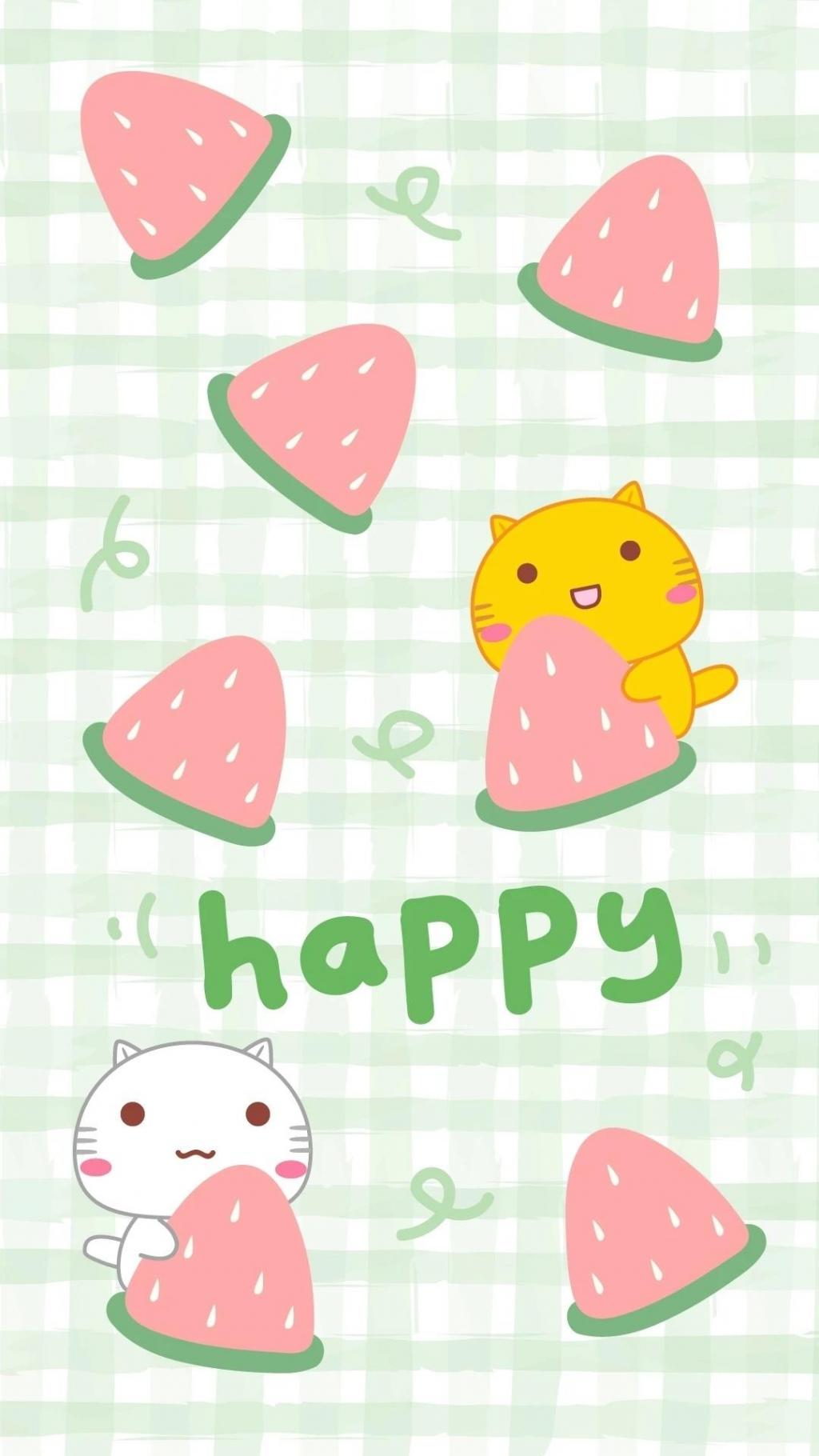 哈咪猫小清新夏日插画