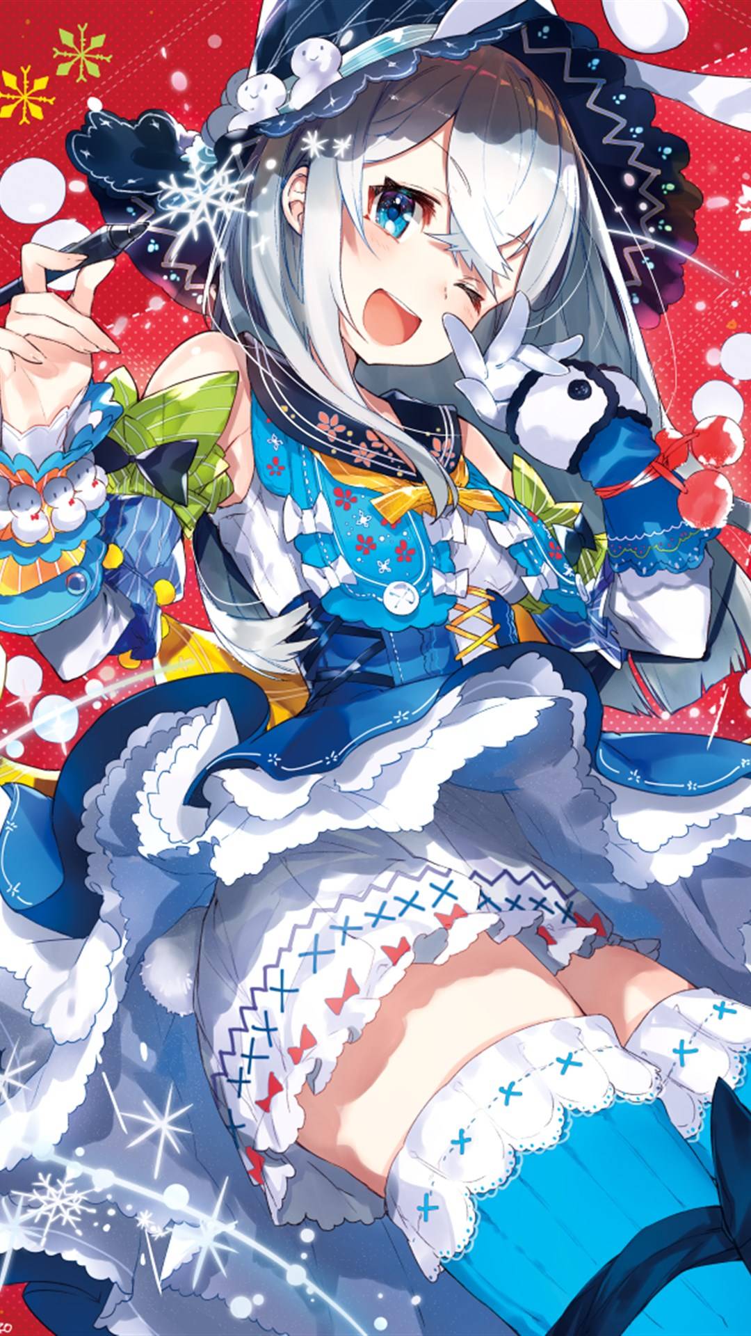 圣诞节二次元萌妹