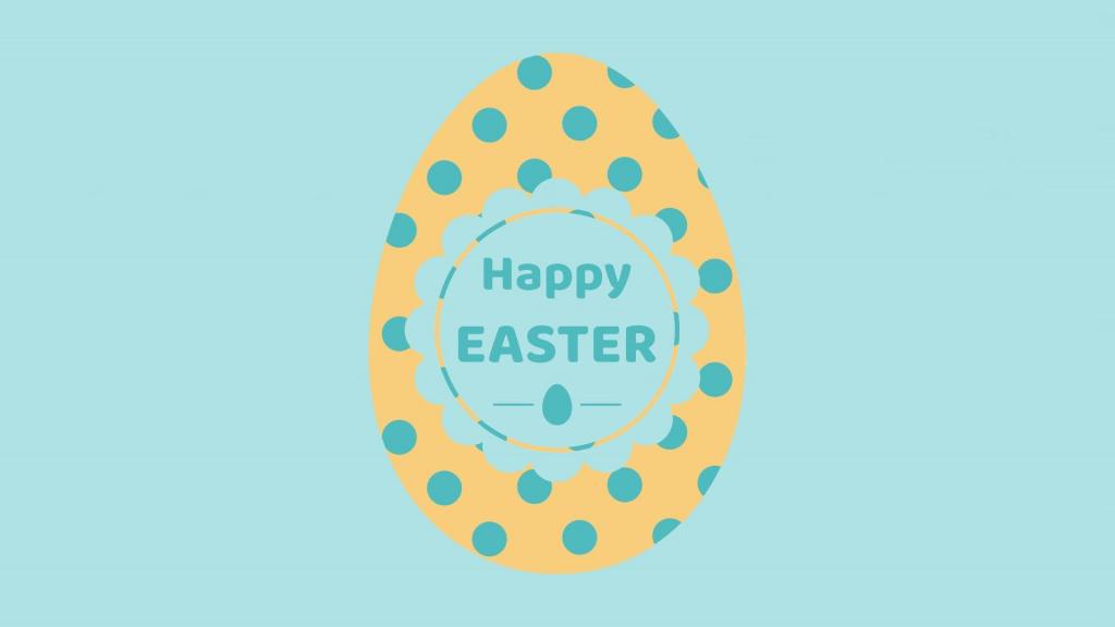 复活节彩蛋简约创意纯色背景