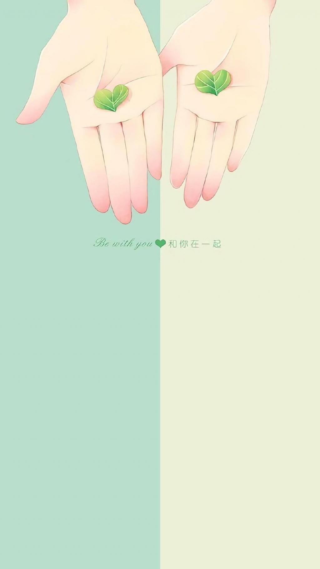 浪漫小清新情侣专属唯美养眼手绘插画