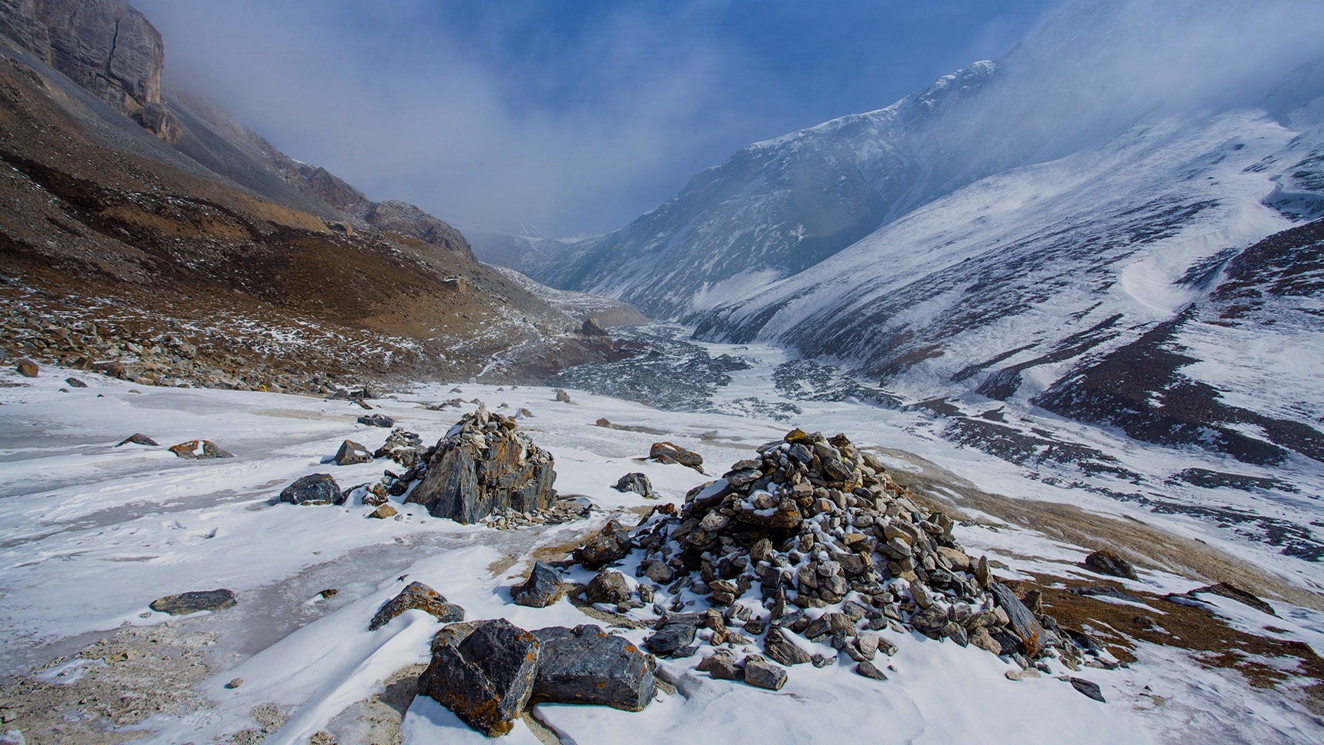 青海祁连山冰雪,高清图片,电脑桌面-壁纸族