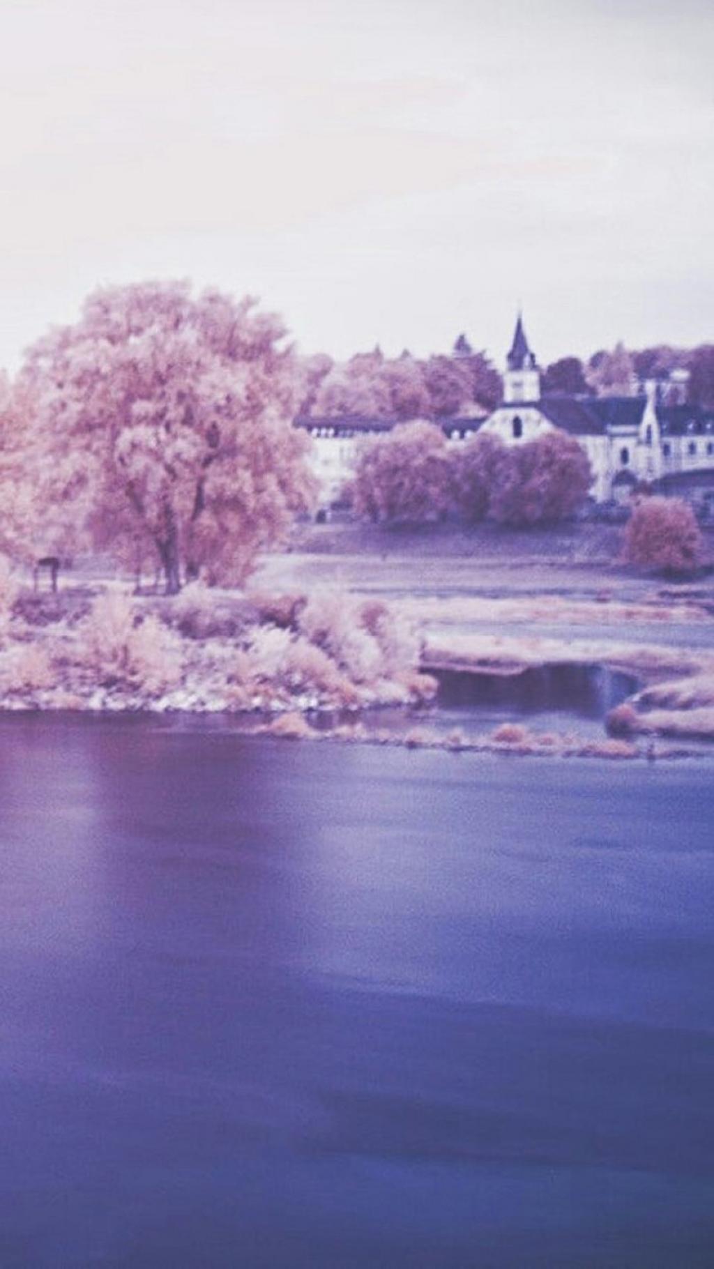 紫色系风景摄影