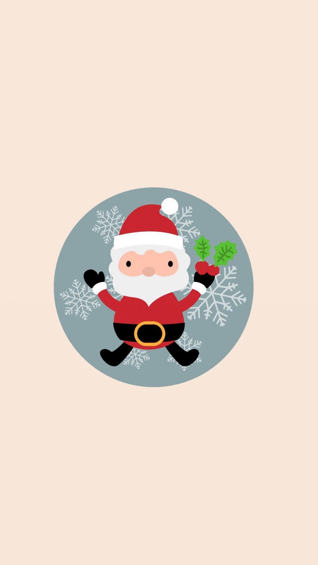 圣诞老人简约插画