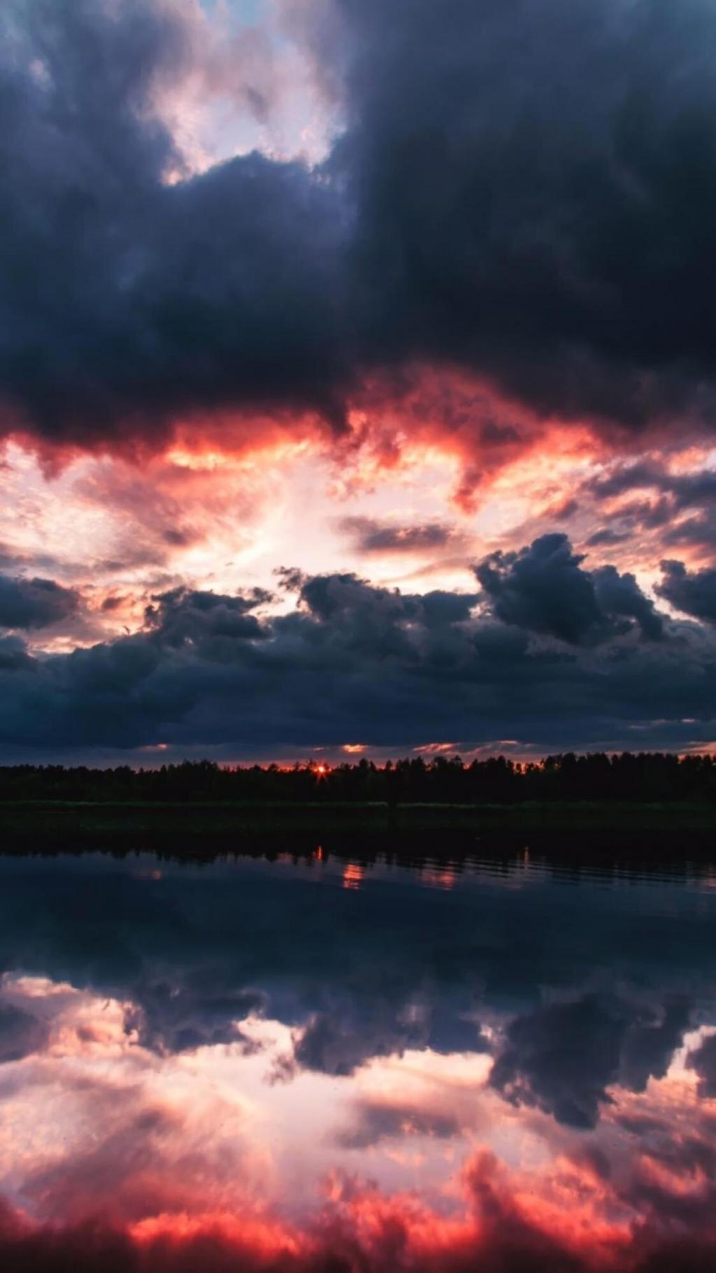 火烧云唯美风光