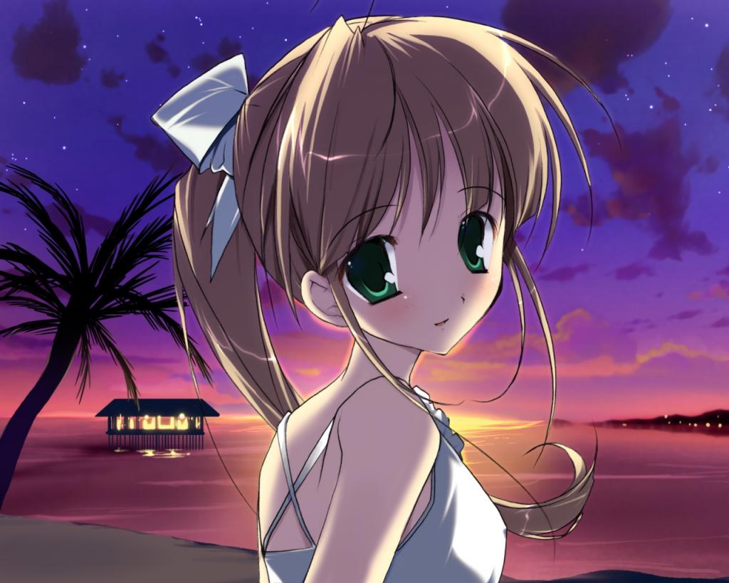 美少女插画图片