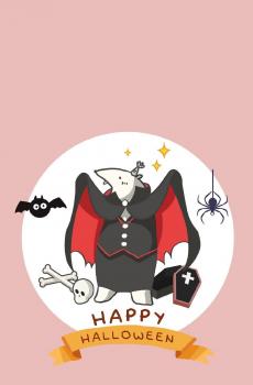 万圣节快乐经典卡通人物插画-7