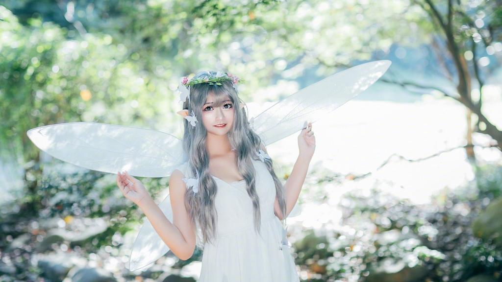 甜美精灵cosplay美女唯美写真