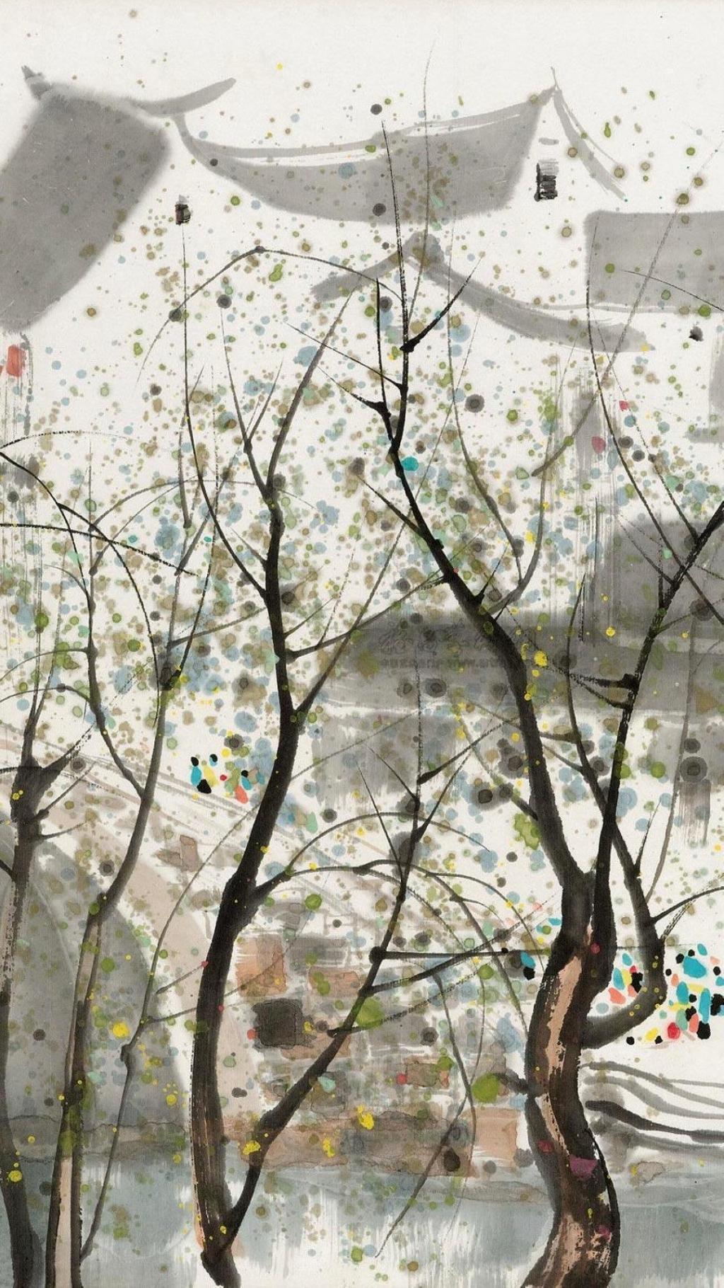 古风唯美水墨画手机壁纸