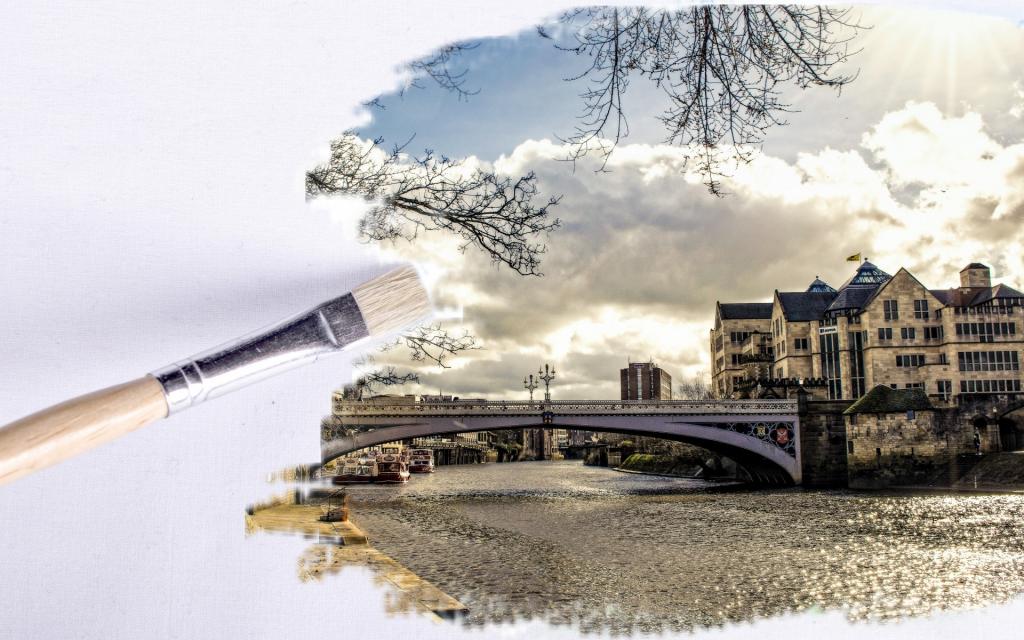 另类的笔触油画