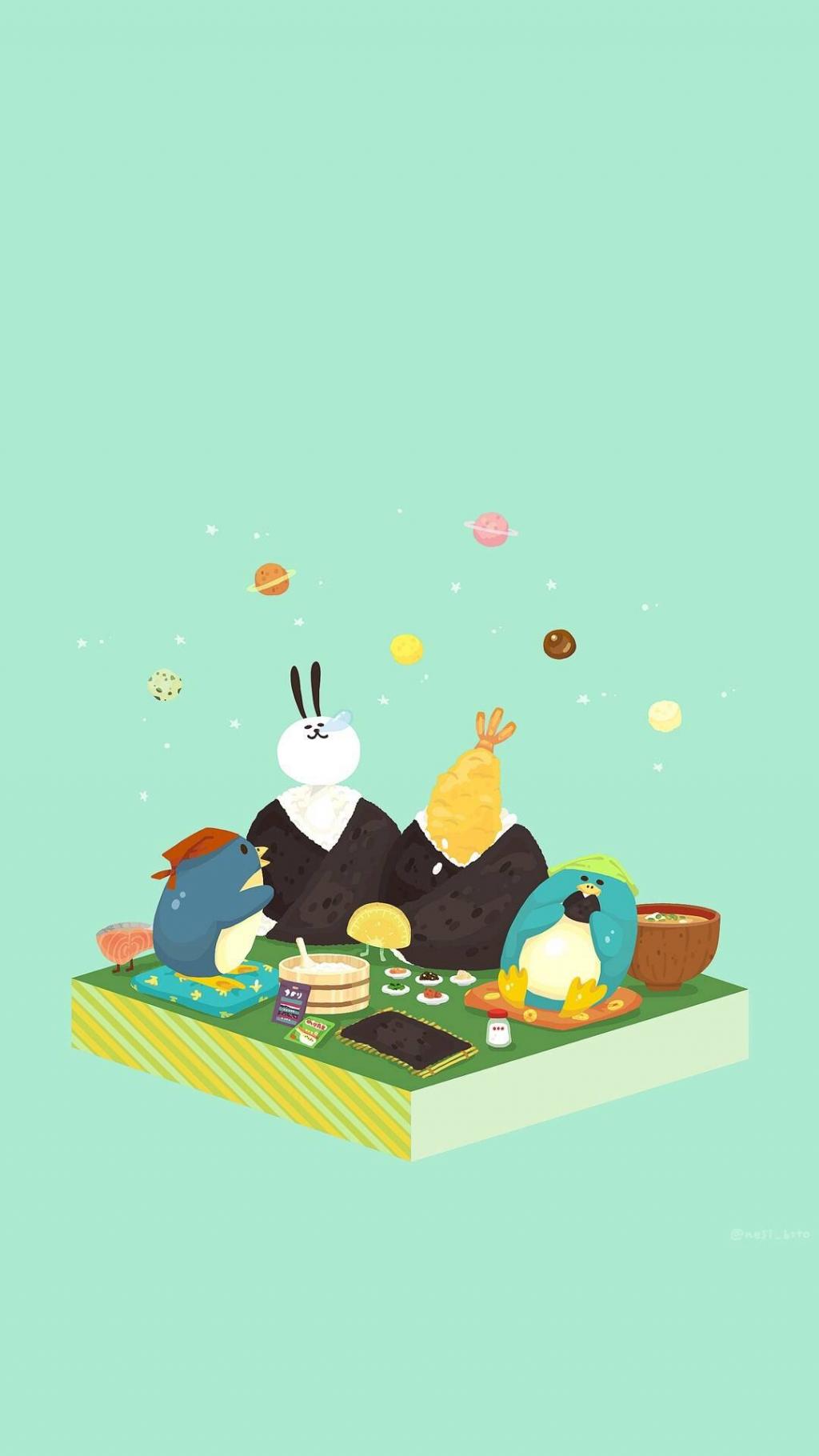 可爱小清新手绘插画