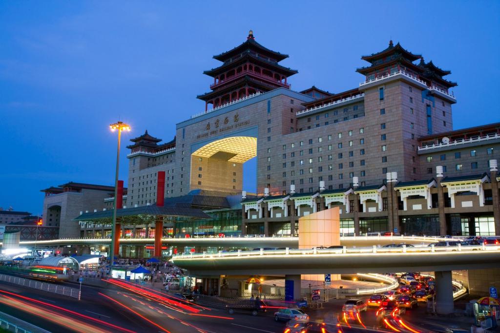 壮观的北京西客站