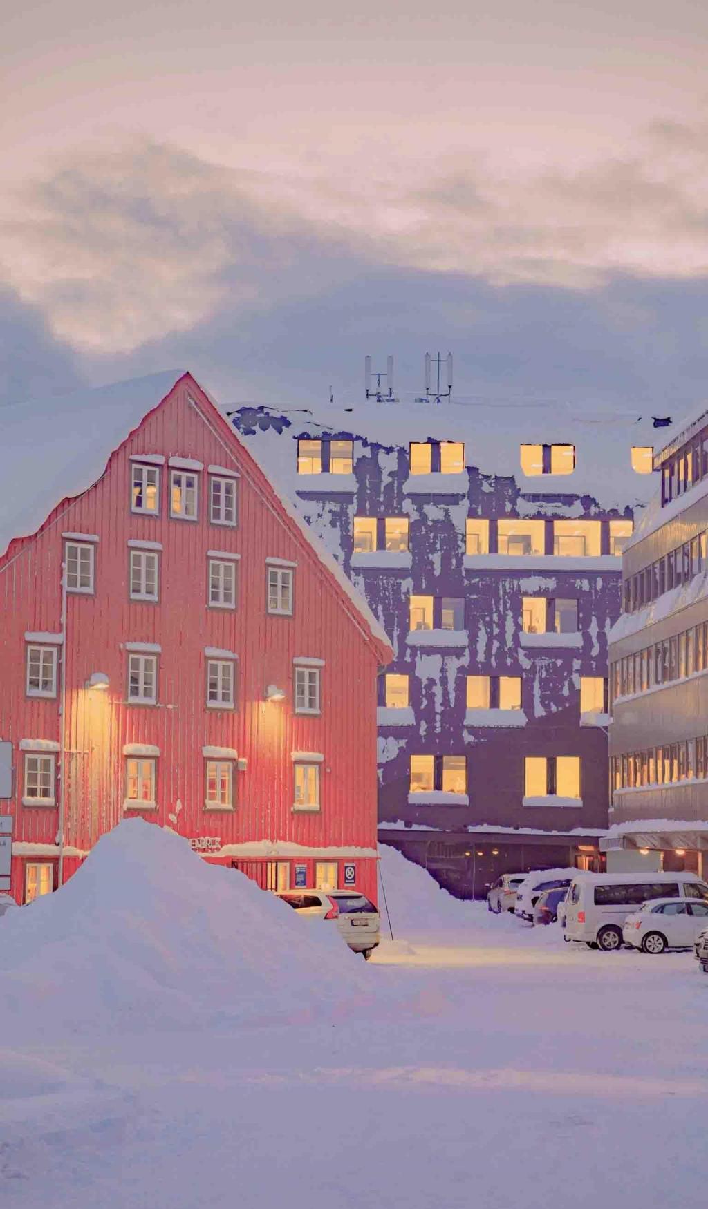 北极圈唯美迷人冬天雪景