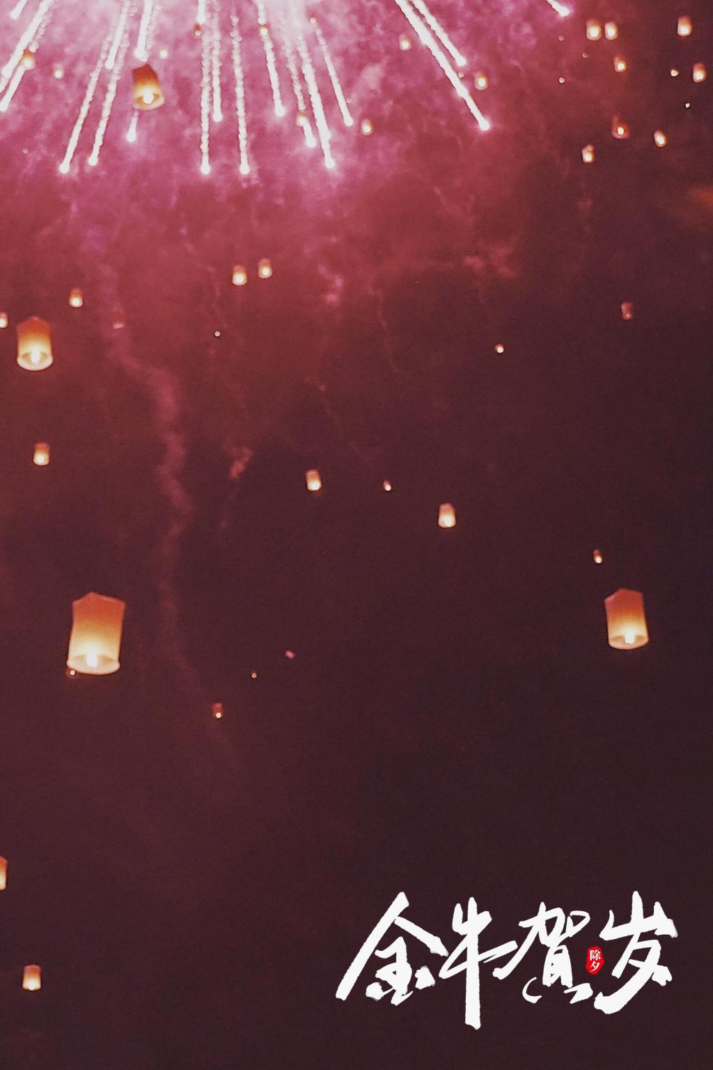 2021新年绚丽唯美夜空摄影