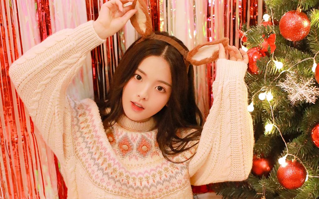 圣诞美女主题摄影写真