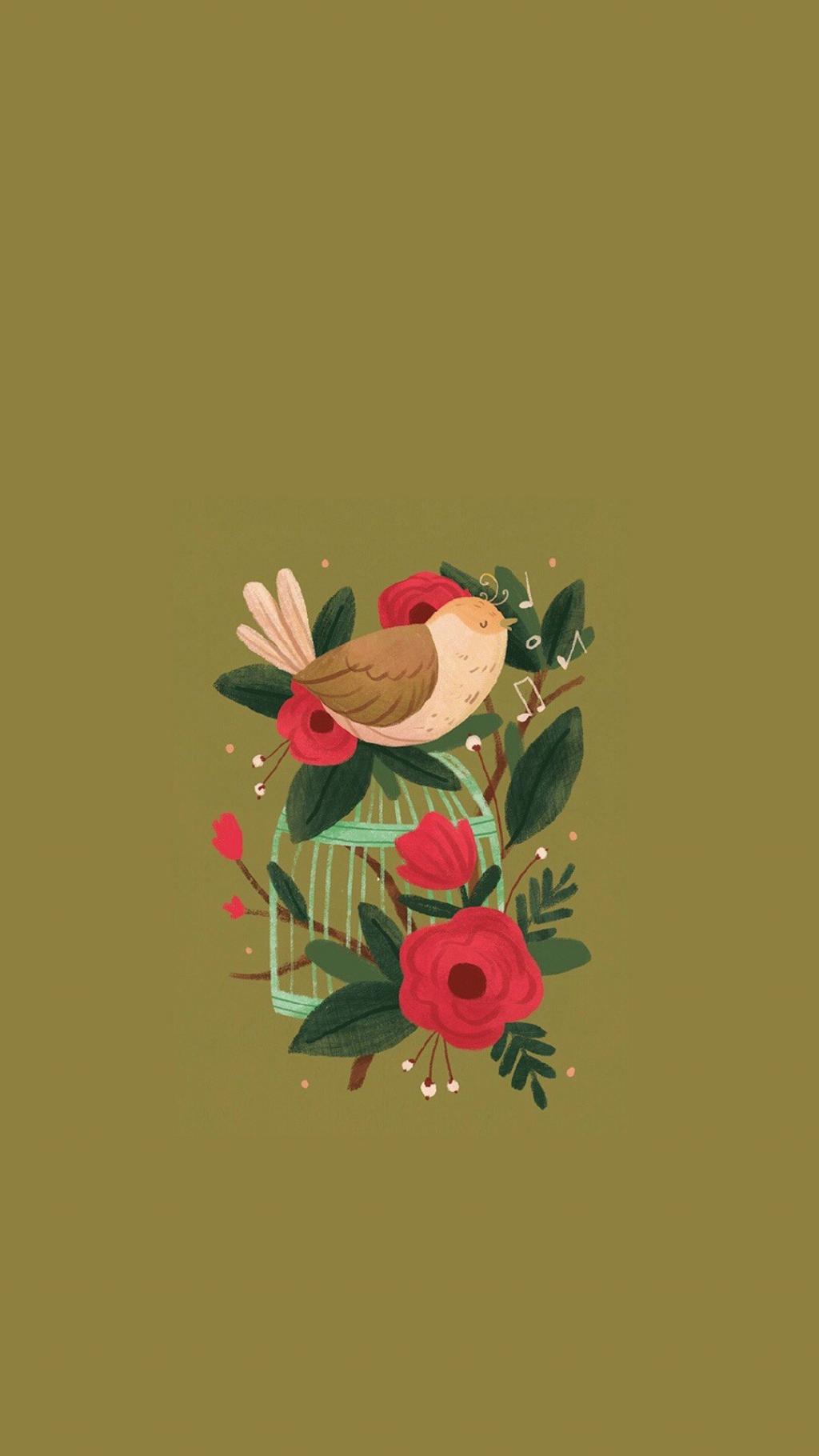 唯美手绘卡通人物动物