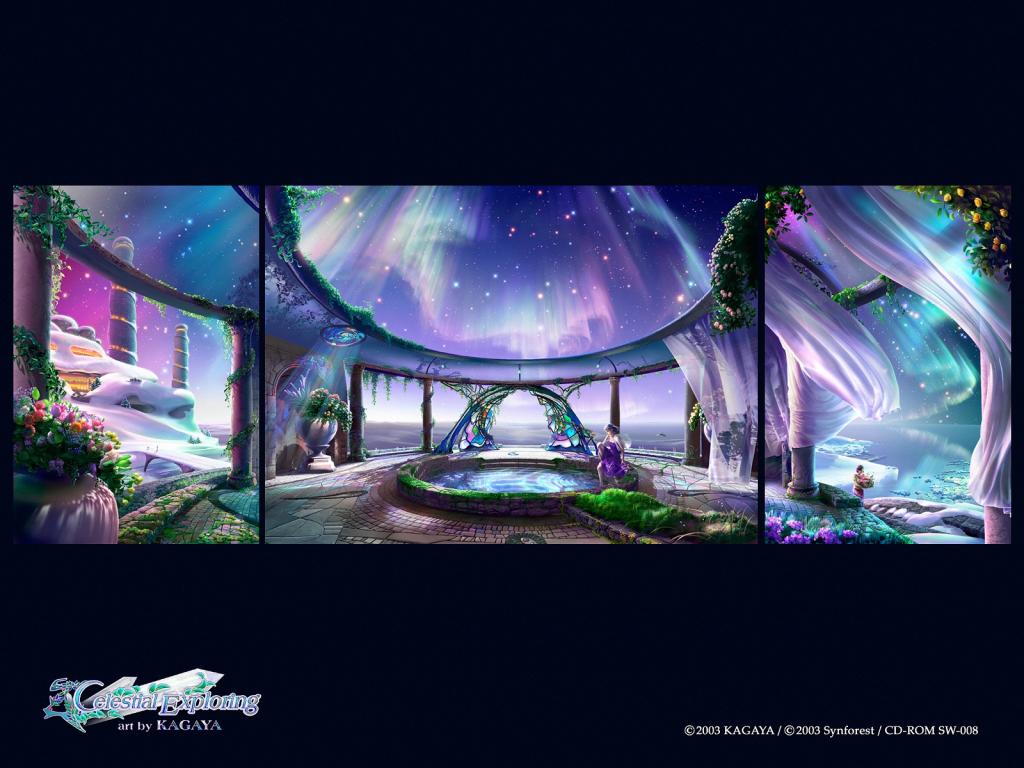 梦幻唯美插画美景