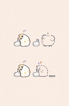 治愈系平铺小插画-3