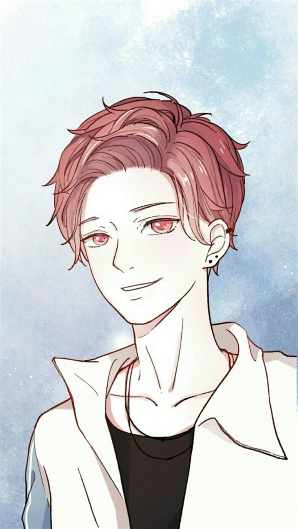 手绘动漫帅哥插画