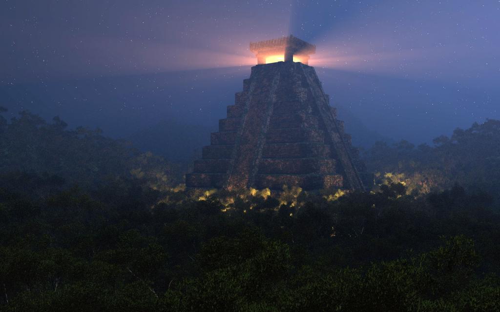 Digital三维夜晚城堡唯美风景