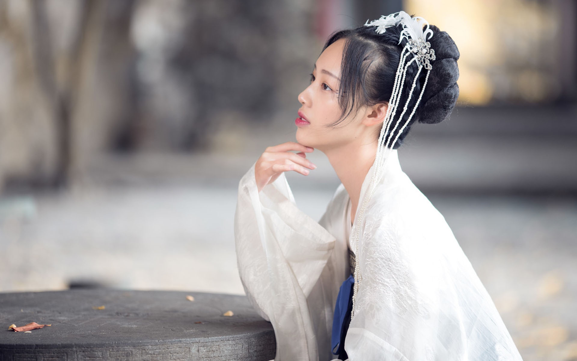 古风汉服美女清新写真,清纯,复古,唯美,古装,高清壁纸,桌面图片-壁纸