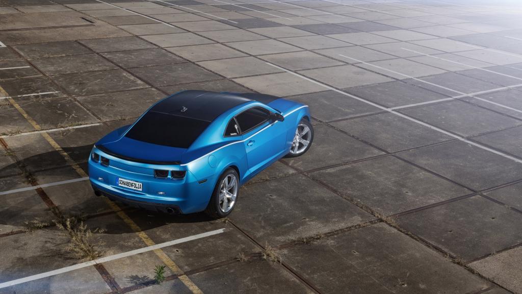 时尚蓝色科迈罗Camaro