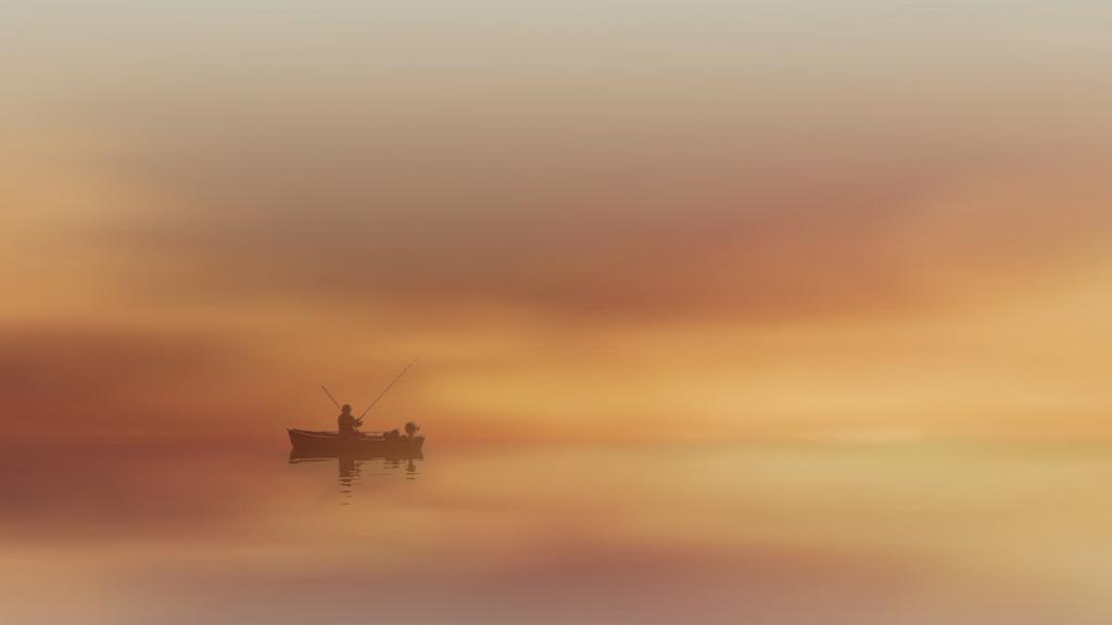 船只在水中游荡