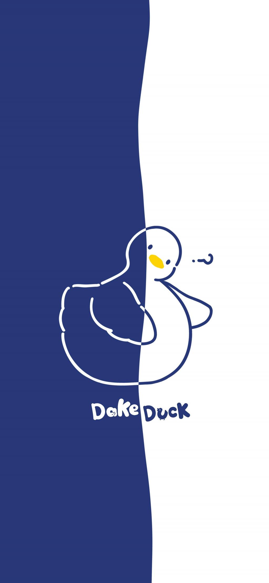 简约创意设计可爱小鸭子插画