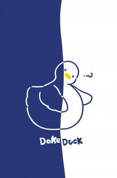 简约创意设计可爱小鸭子插画-0