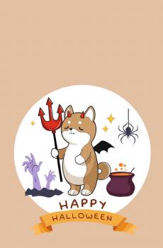 万圣节快乐经典卡通人物插画-3