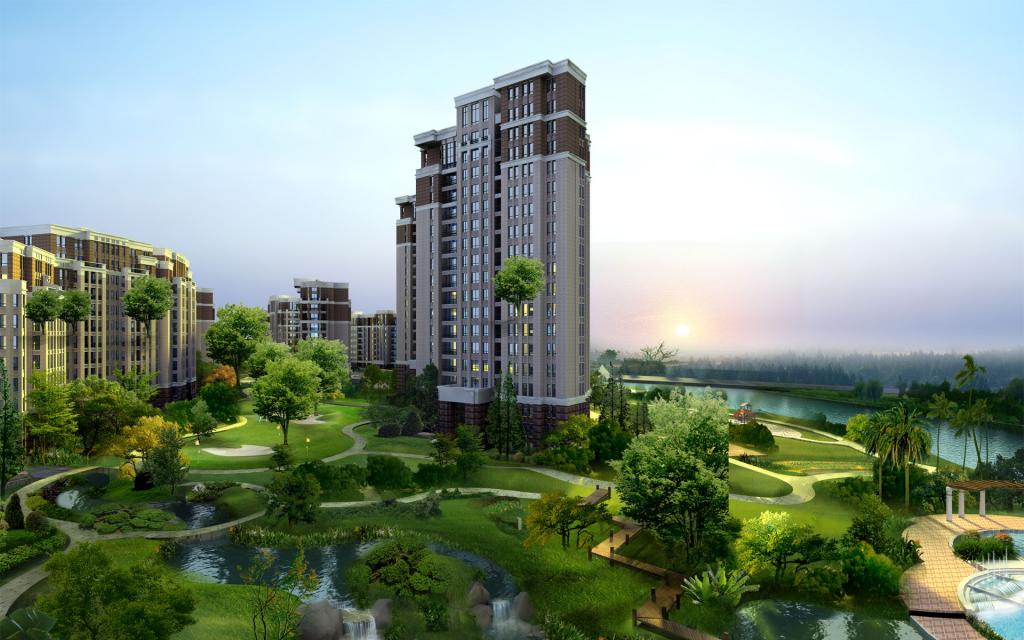 3D概念城市建筑效果