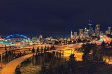 美国西雅图繁华城市风景写真