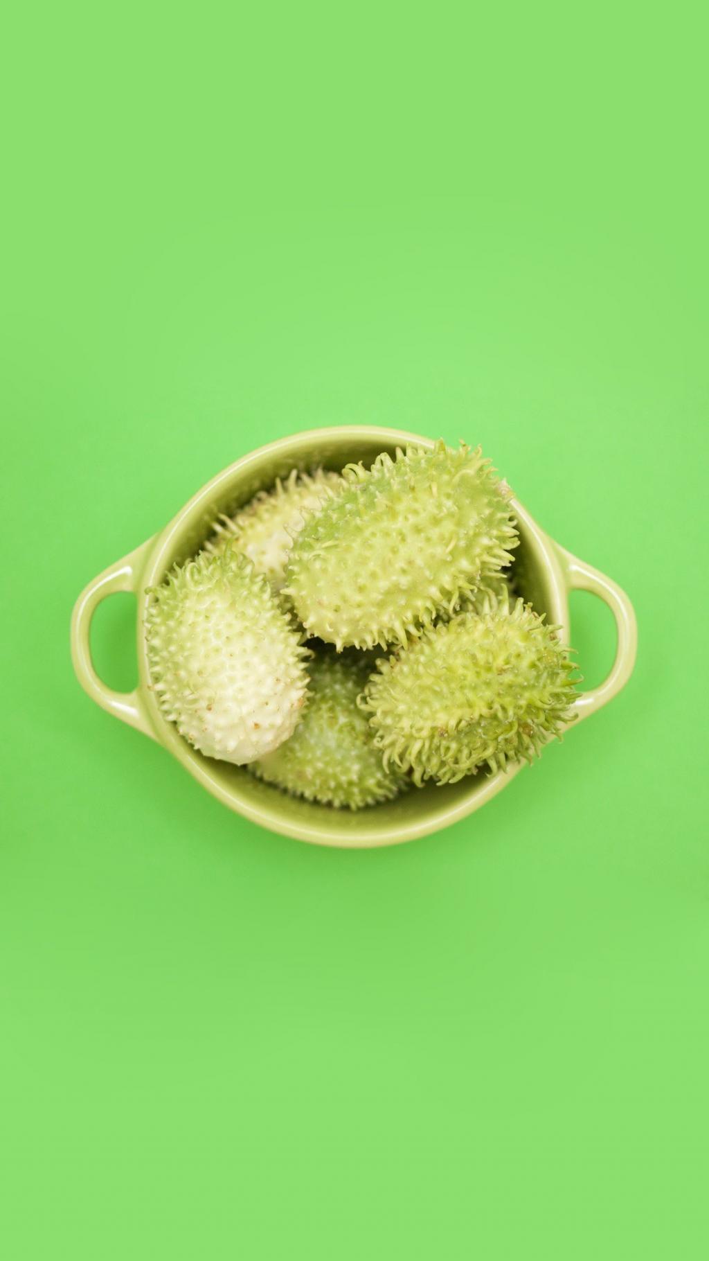 简约美食纯色插画