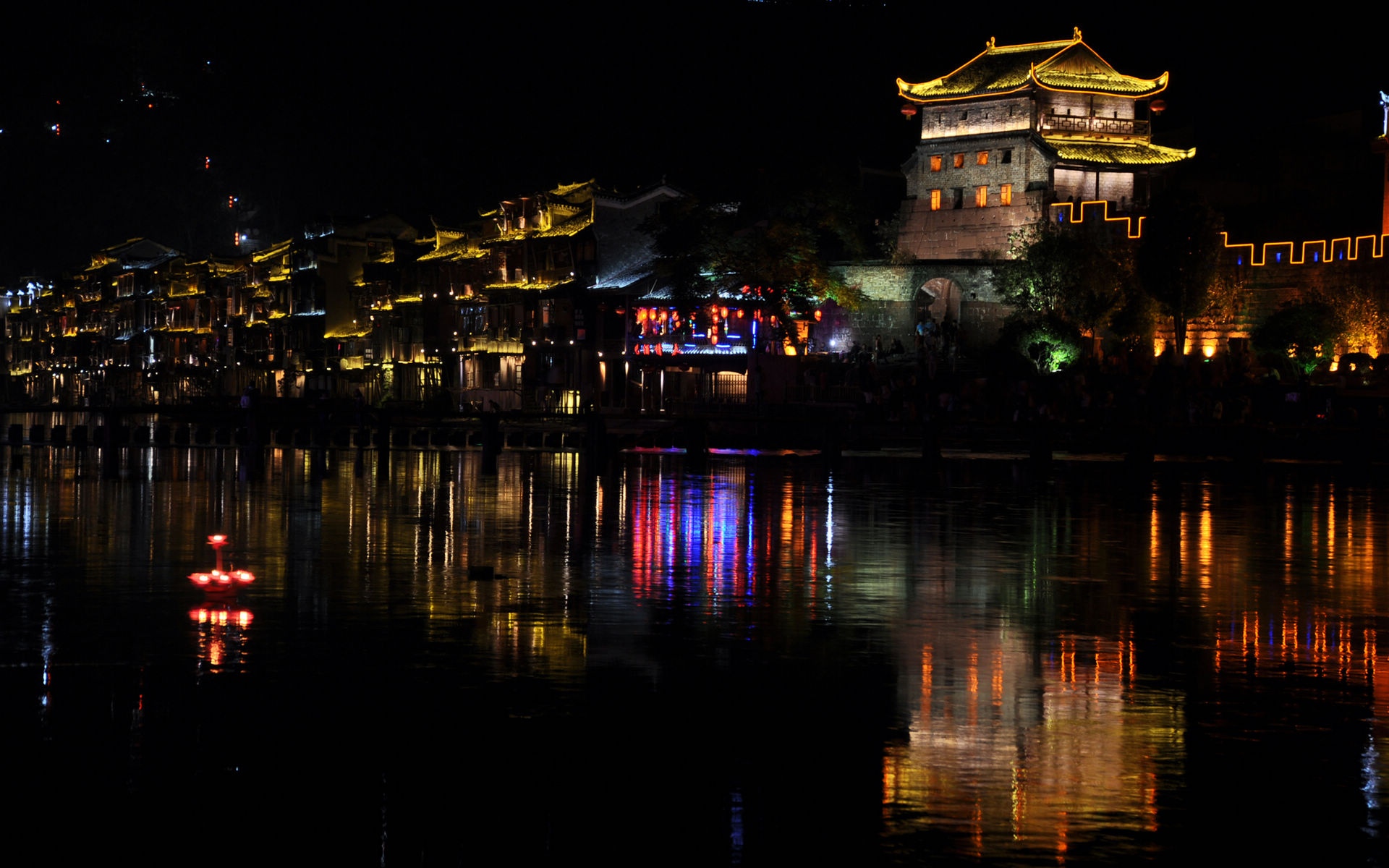 凤凰古城,高清图片,电脑桌面-壁纸族