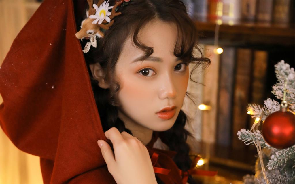 麋鹿美女小姐姐圣诞写真