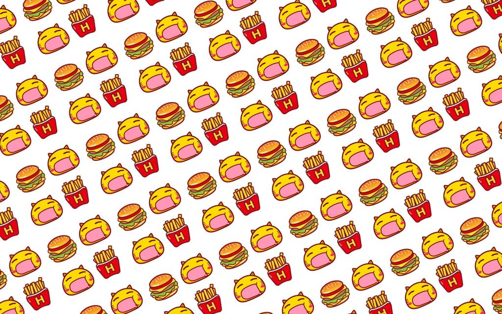 哈咪猫小元素背景