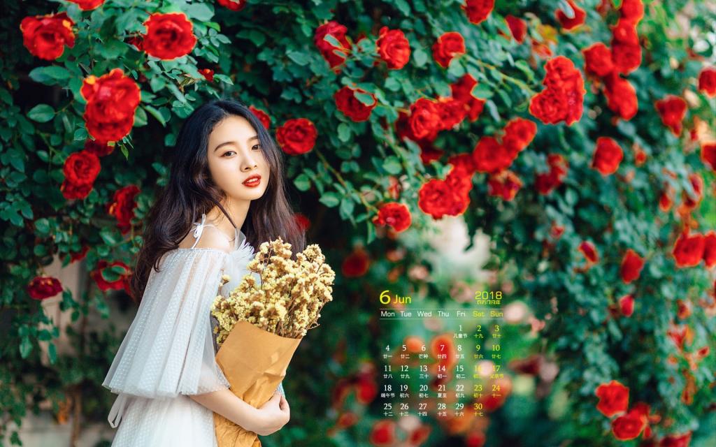 2018年6月性感美女唯美写真日历
