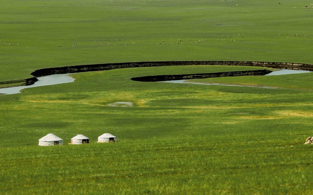 国庆黄金周锡林郭勒草原秀丽迷人风光