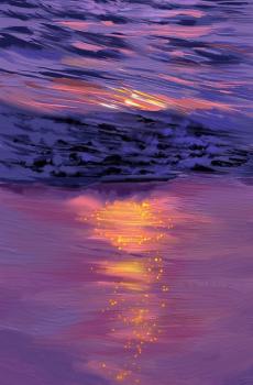 小清新治愈风景油画-5