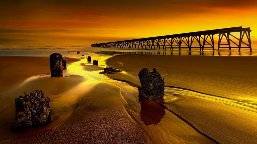 美丽的落日余晖