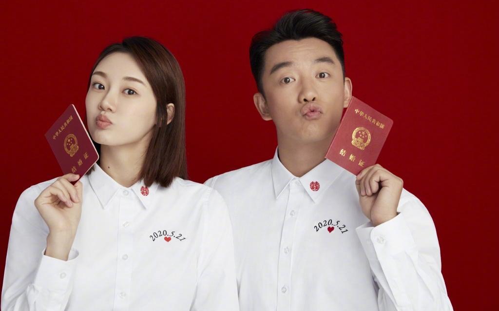 郑恺苗苗521幸福甜蜜结婚照