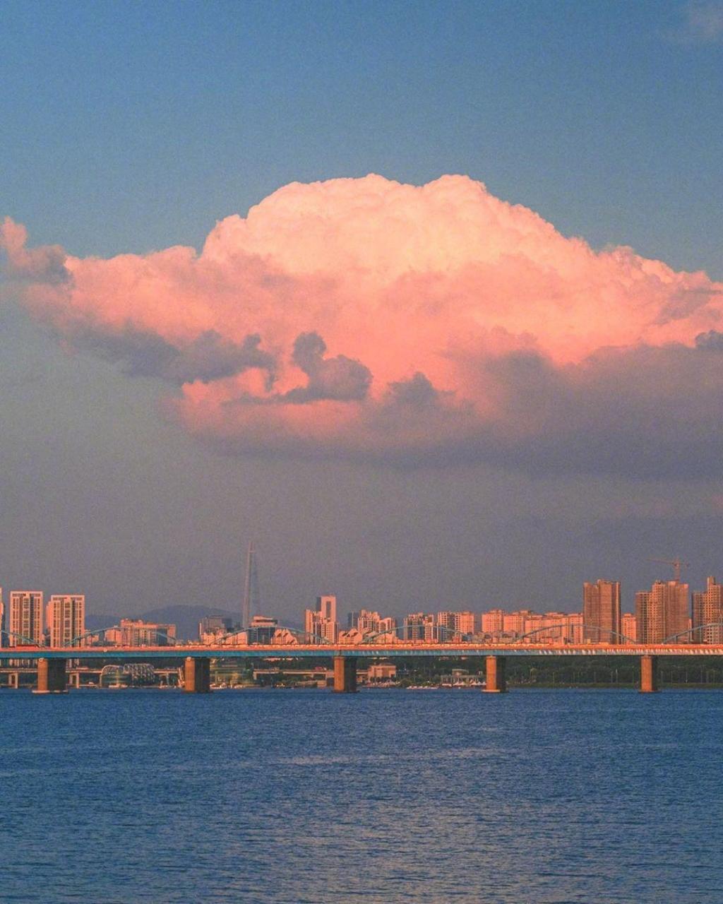 清新唯美迷人黄昏美景