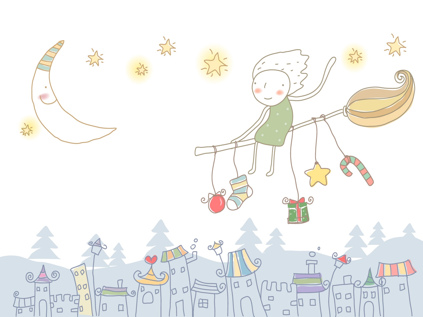 矢量清新卡通童年