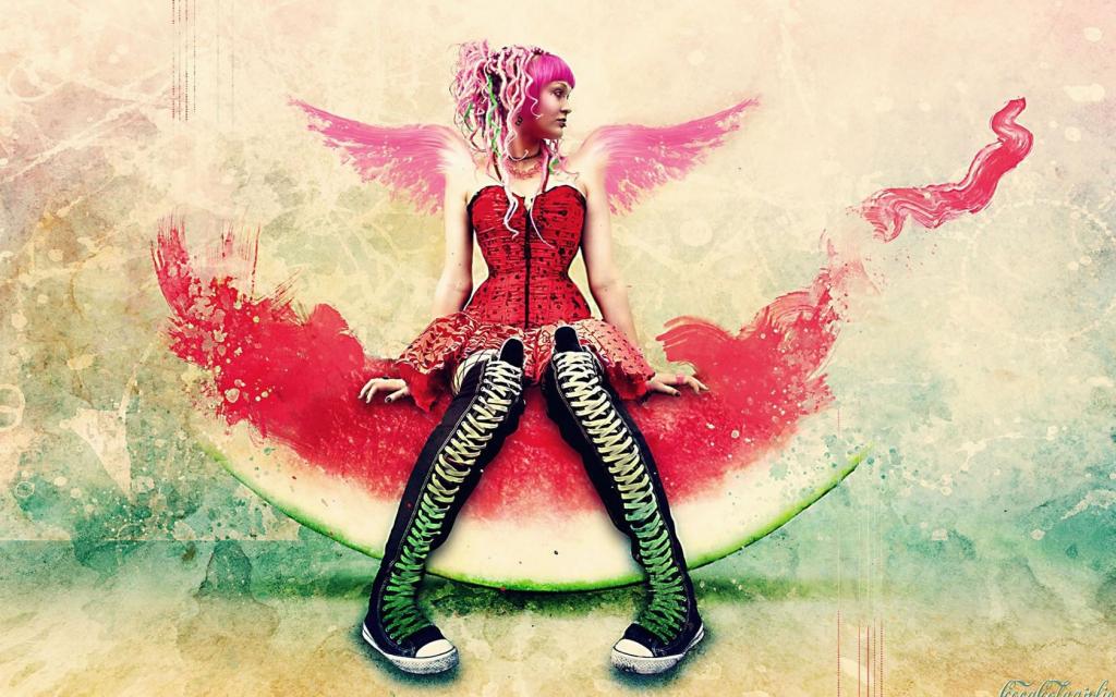 欧美潮流设计插画美女