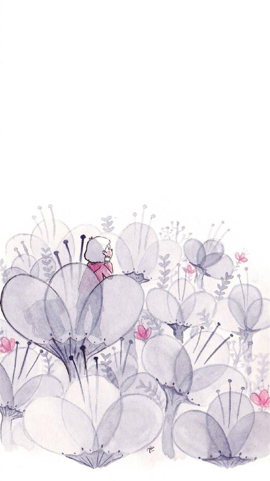 清新治愈卡通插画