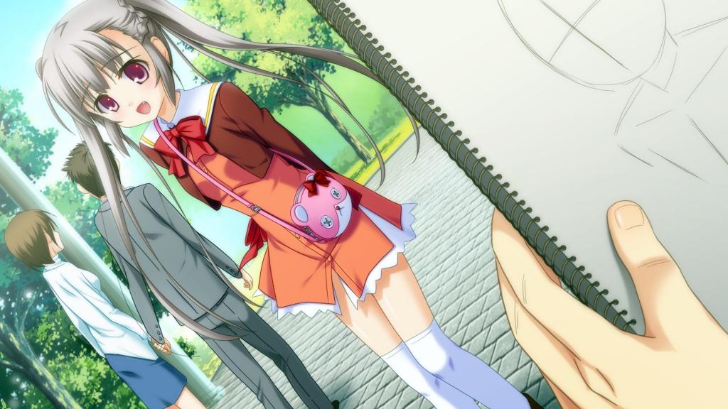 七彩的素描动漫