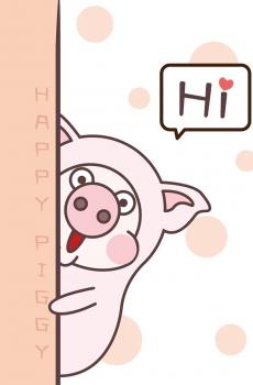 可爱小猪创意文字-3