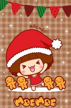可爱卡通摩丝摩丝圣诞节-2